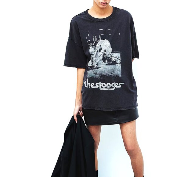 The Stooges T-Shirt Iggy Pop Backbend punk rock Vintage Official T-Shirt L NWT - Picture 1 of 4